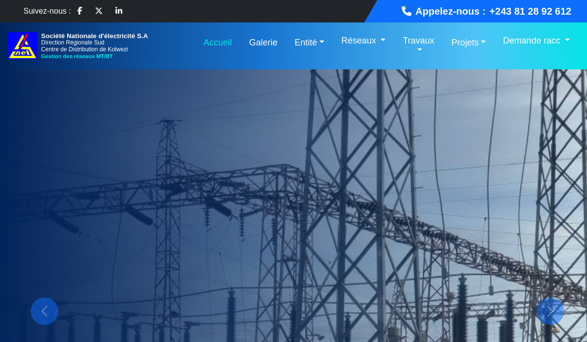 Capture du site SNEL Kolwezi